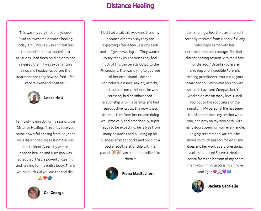 distance healing