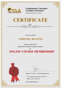 Forensic Healing Kinesiology accreditation